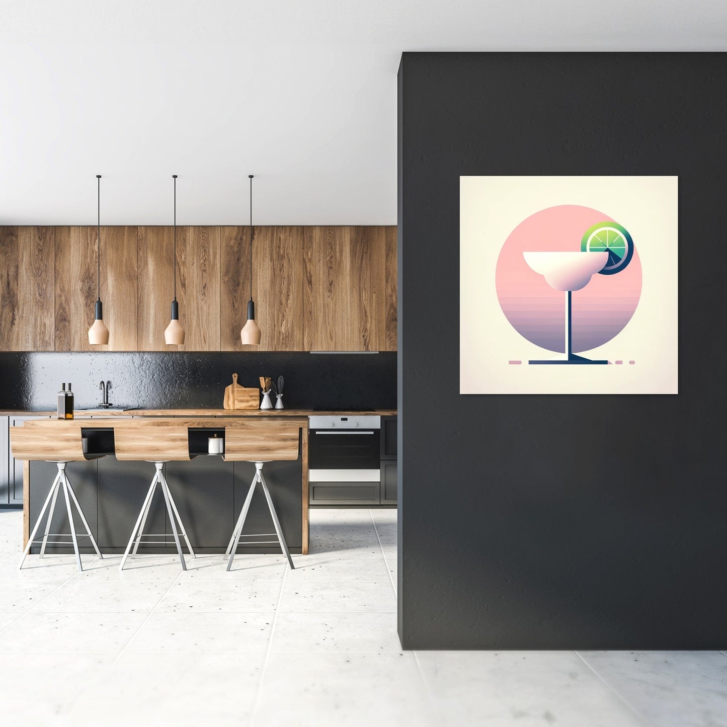 Daiquiri Minimalist Art Canvas