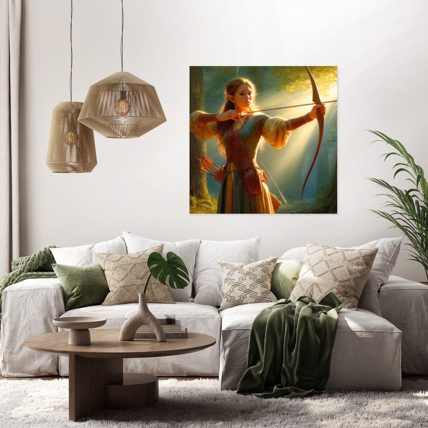 Forest Archer Elf Canvas