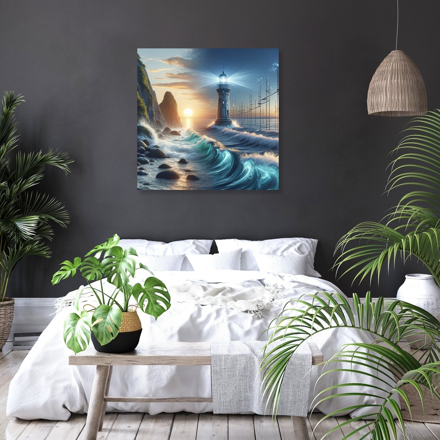 Serenity Shores Beacon Canvas