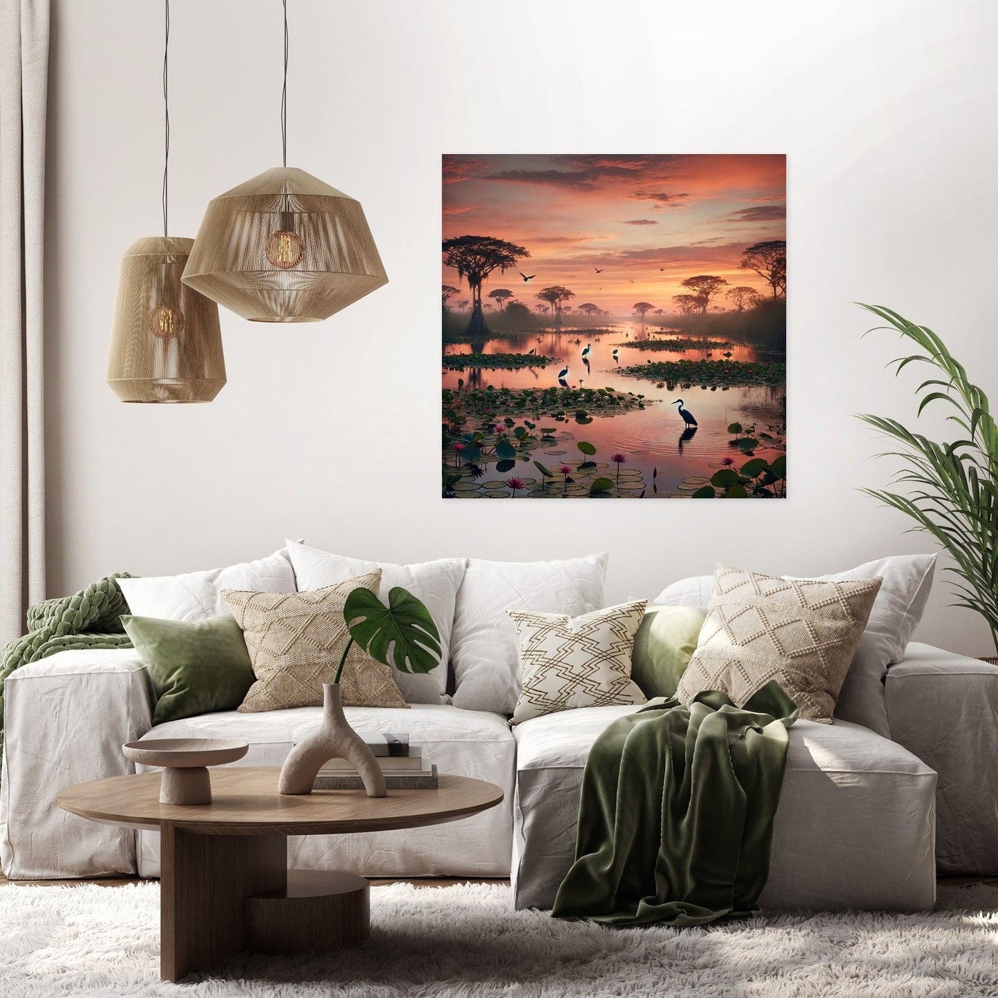 Pantanal Dusk Canvas