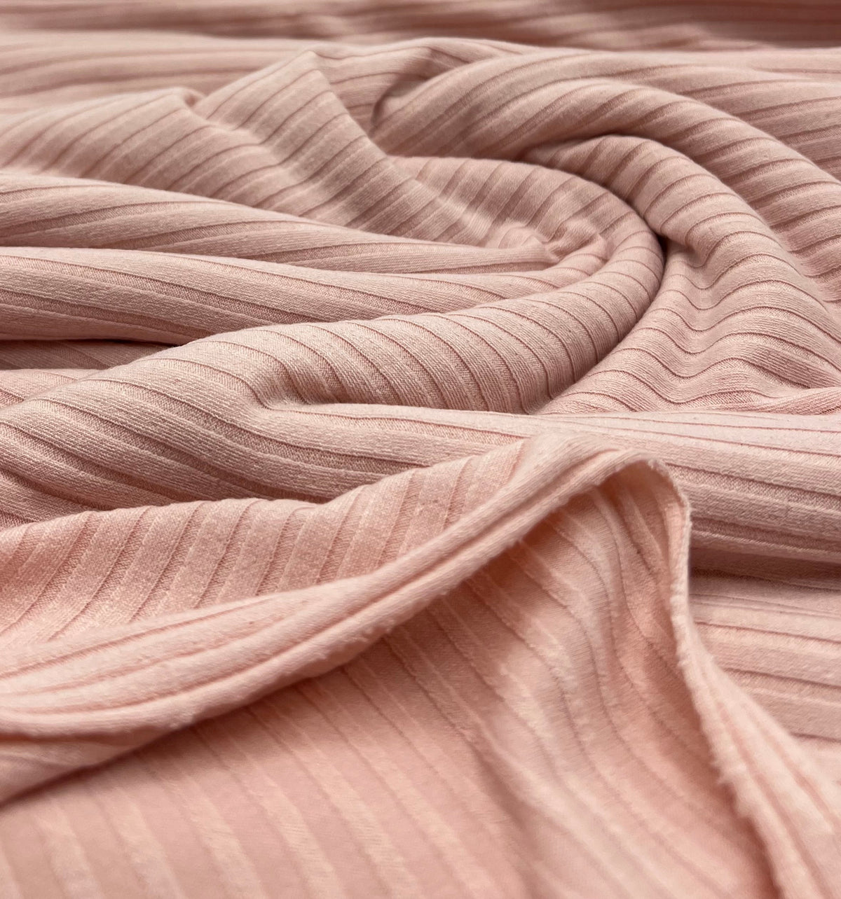 Soft Pink 8x4 Wide Rib Stretch Fabric