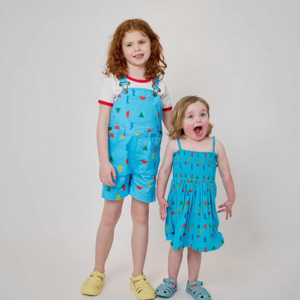 Let's Play Jersey Dress - Blue Multi
