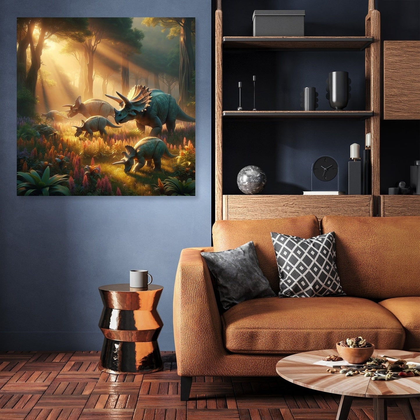 Dawn Grove Triceratops Canvas