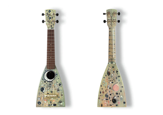 Cathie Pilkington RA - A6 Art on a Ukulele Print