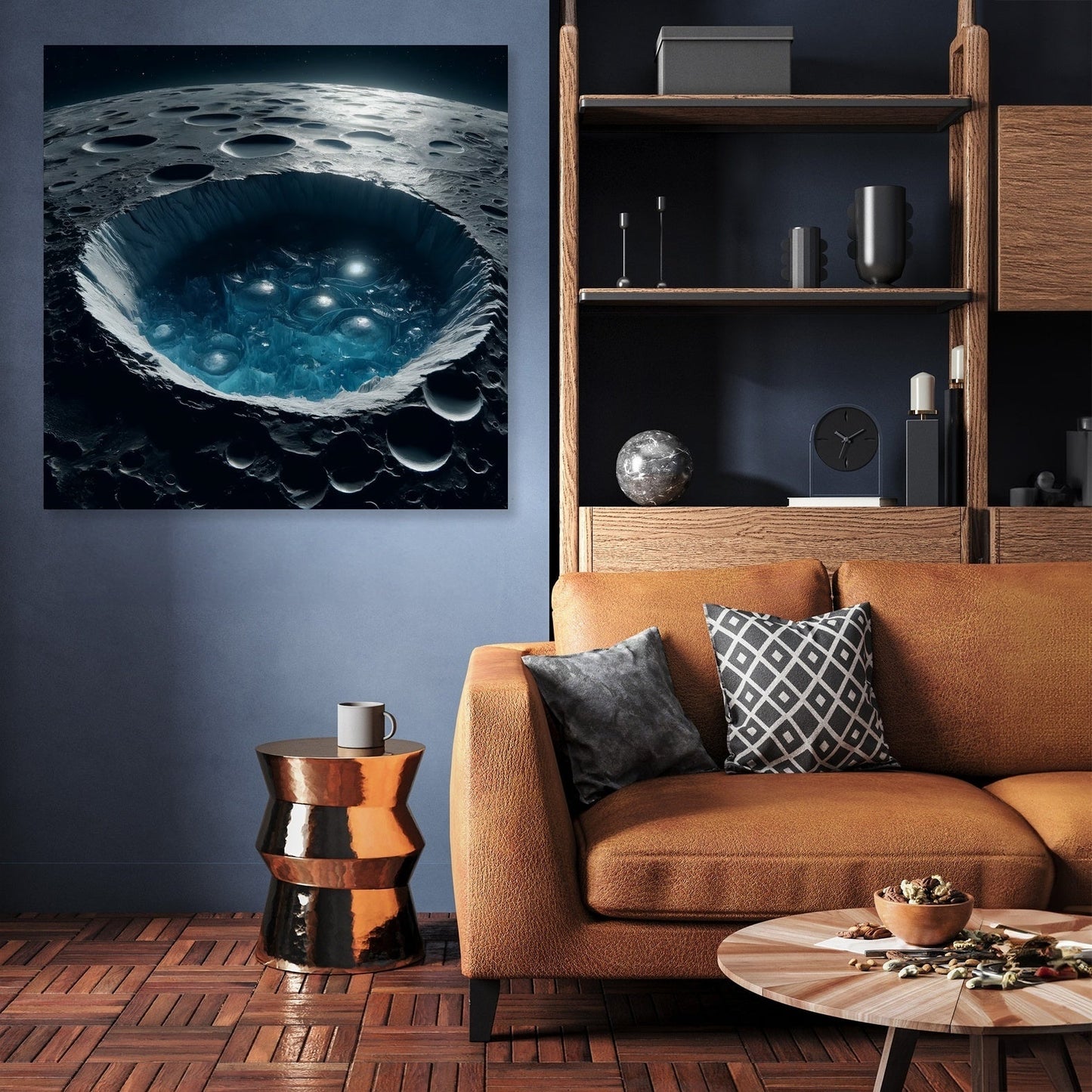 Mercury's Polar Ice Mystery Canvas