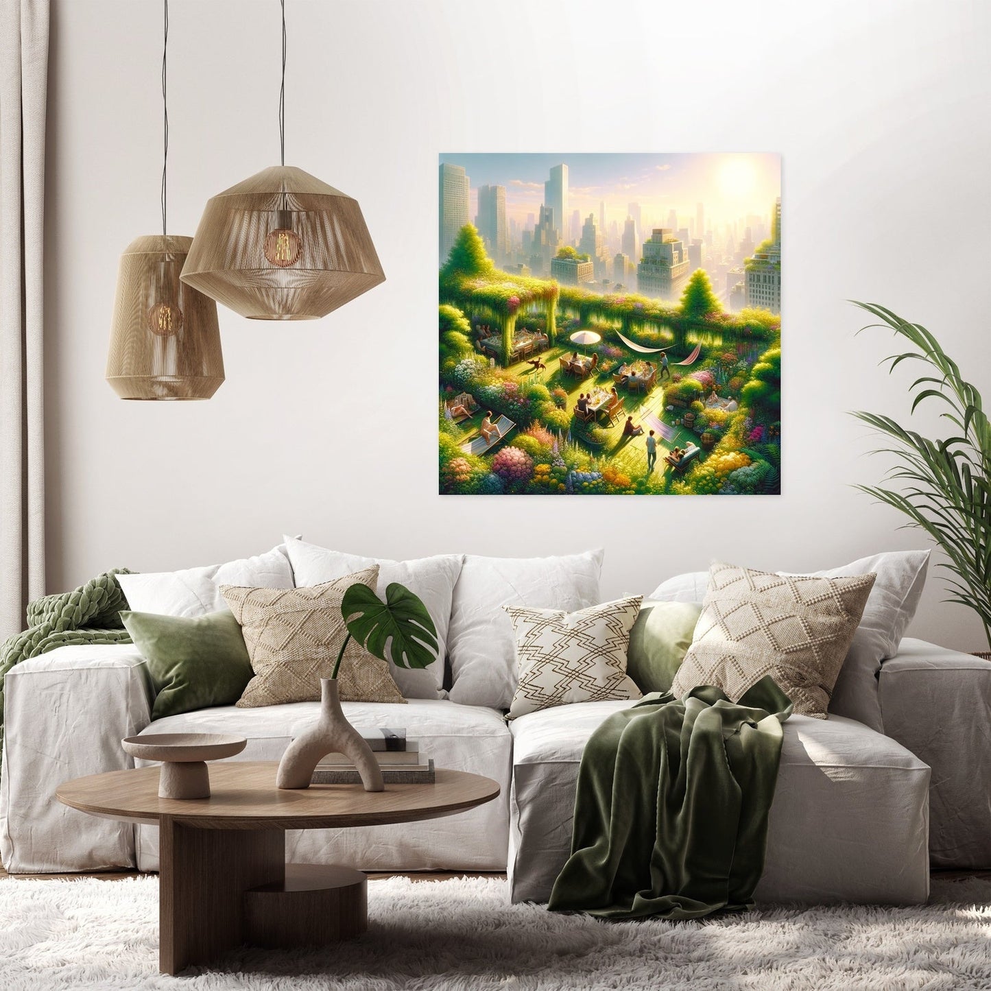 Summer Urban Oasis Canvas
