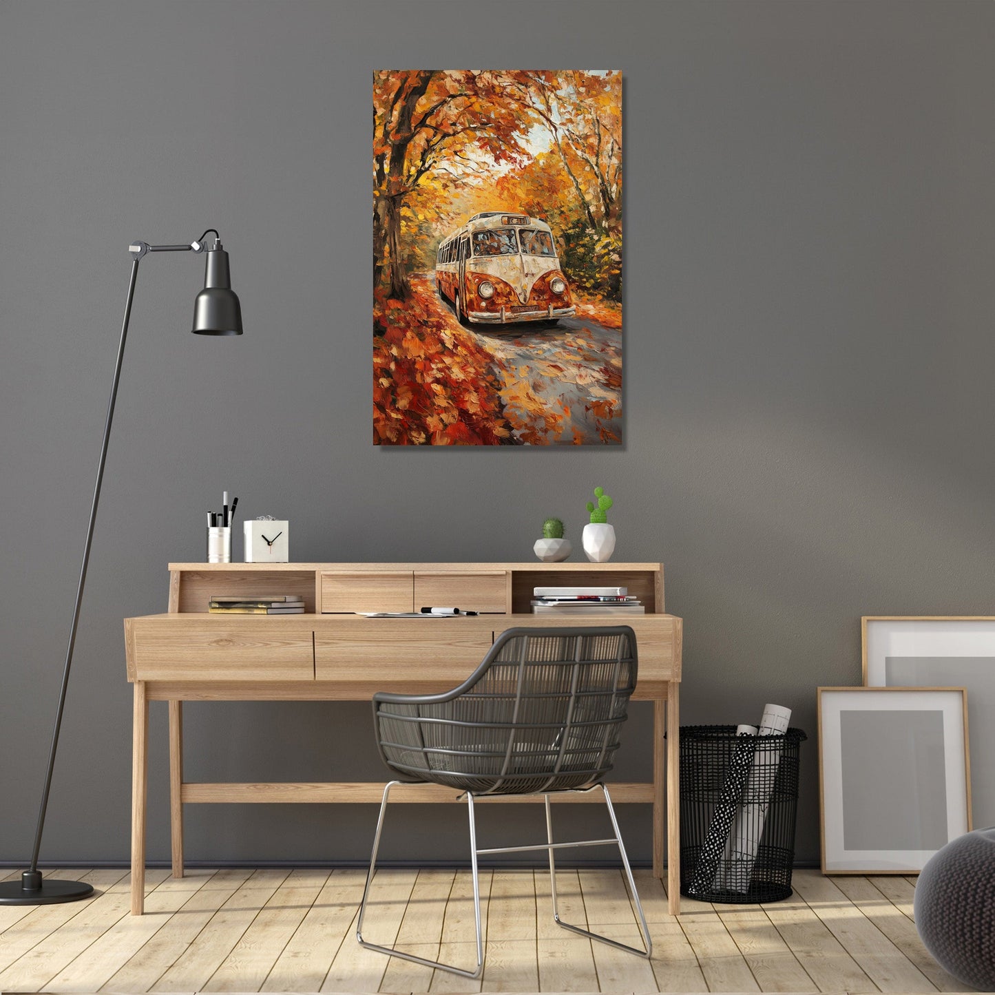 Vintage Tour Bus Canvas