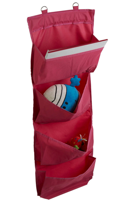 Verti Over Door Hot Pink 4 Tier Hanging Organiser