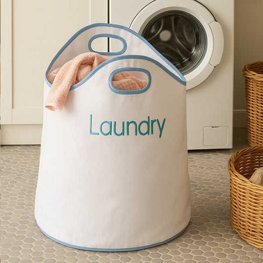 GreenLoop White and Blue Laundry Bag