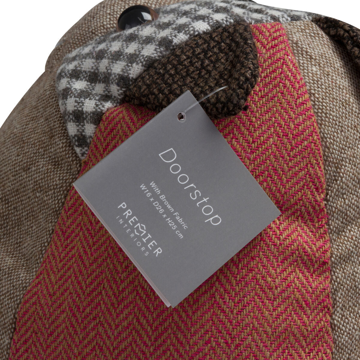 Heritage Large Brown Cat Door Stop