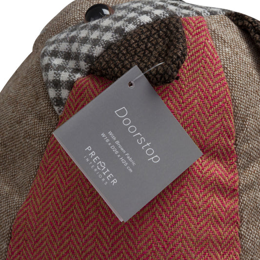 Heritage Large Brown Cat Door Stop