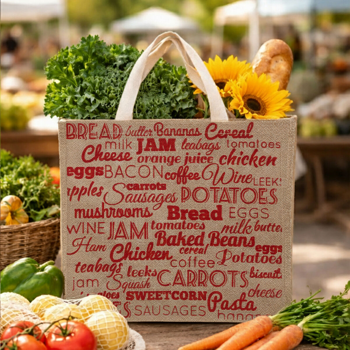 Food Stuff Shopping Bag | Jade
