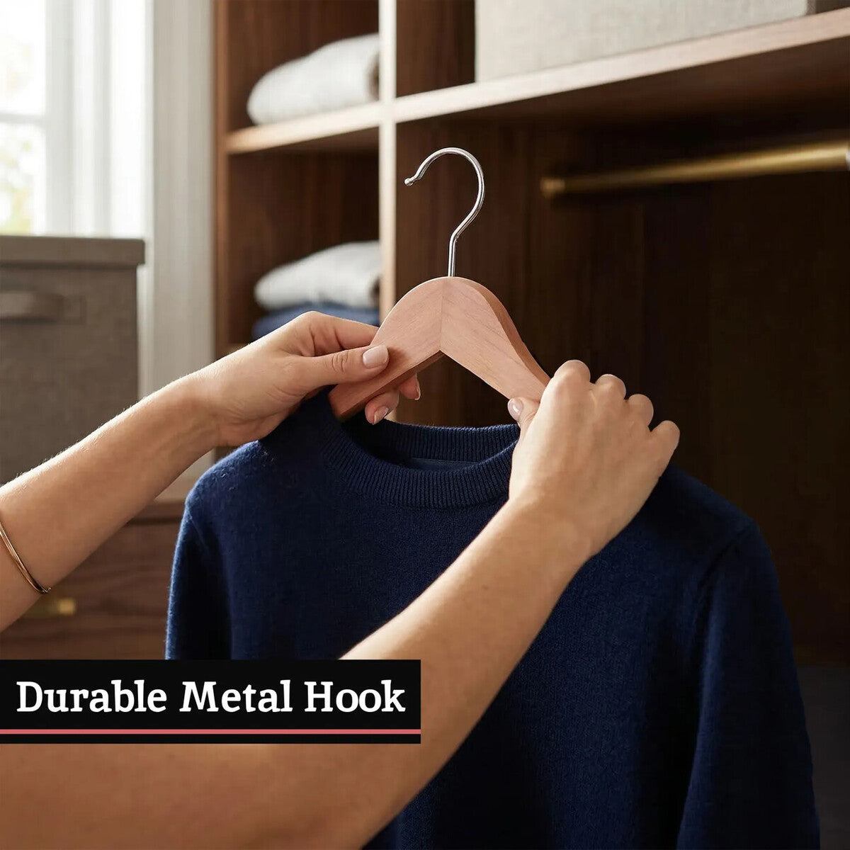 The Dandy Sparrow Cedar Wood Clothes Hanger With Notches