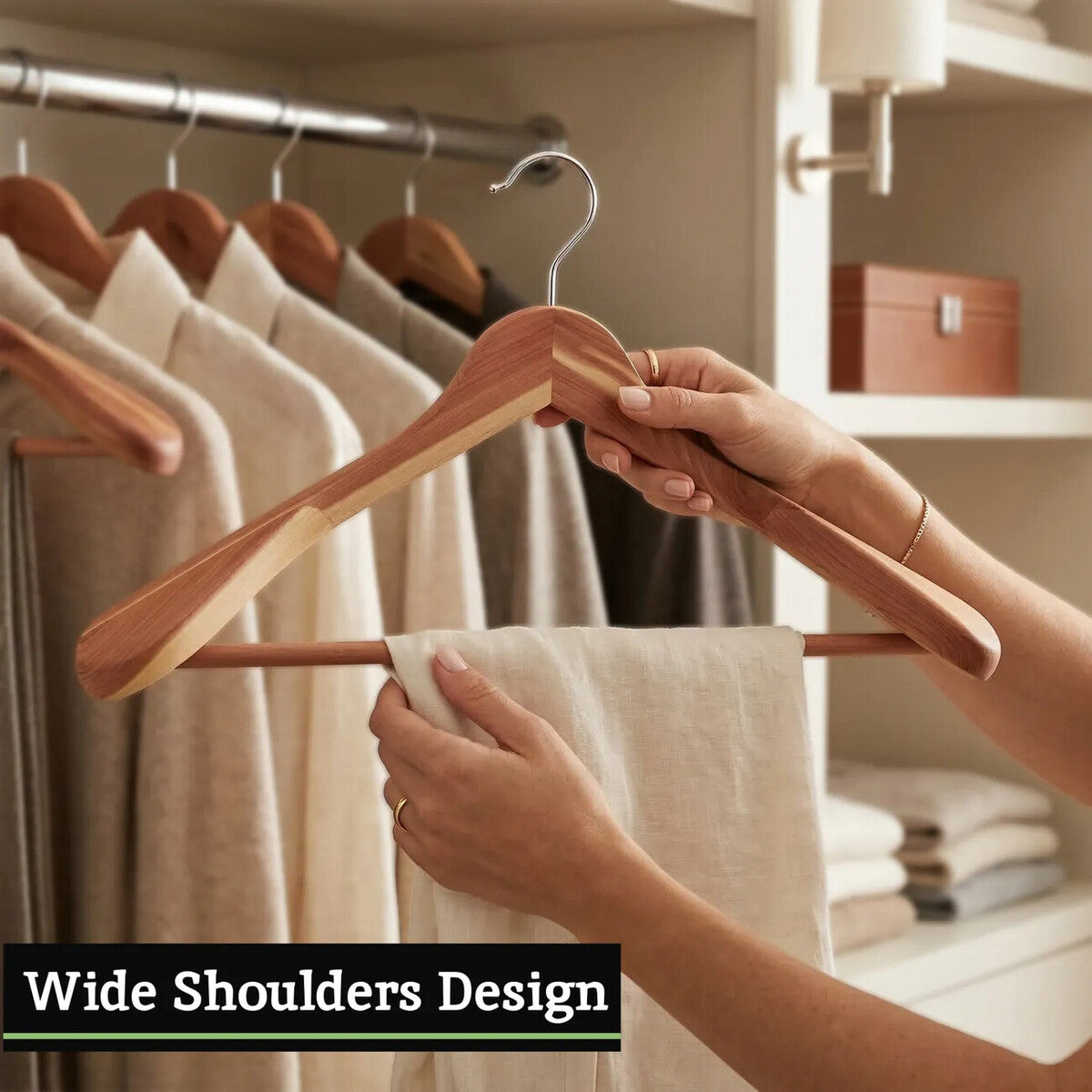 Cedar Wood Trouser Rail Clothes Hanger | The Dandy Sparrow