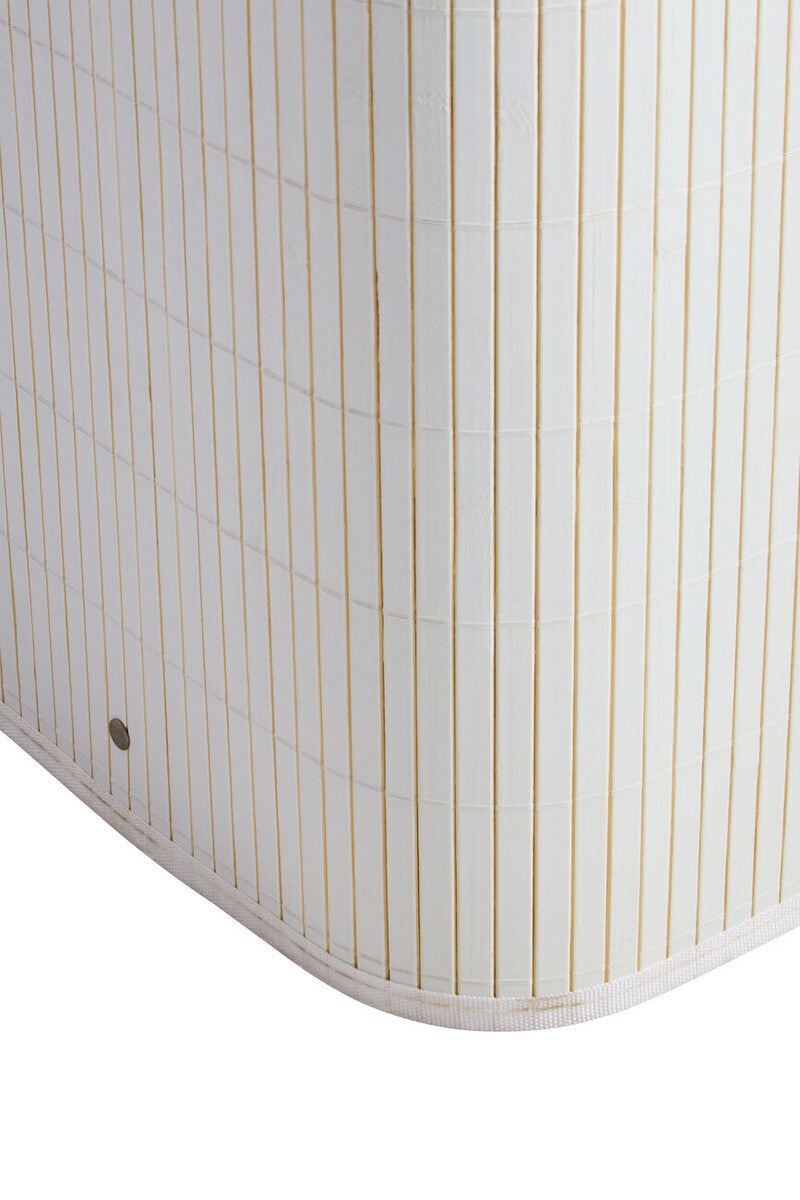 Kankyo White Bamboo Laundry Hamper