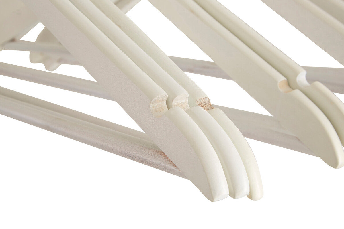 Set Of Twenty Matte White Clothes Hangers