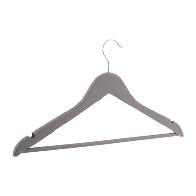 Set Of Twenty Matte Grey Clothes Hangers