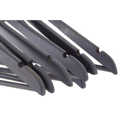 Set Of Twenty Matte Grey Clothes Hangers