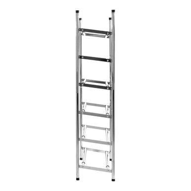 Tavia Six Tiers Chrome Shoe Rack