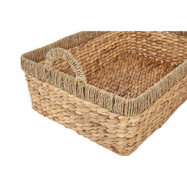 Lidi Set Of 3 Double Seagrass Rim Storage Baskets