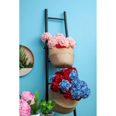 Solas Small Seagrass Pom Pom Basket