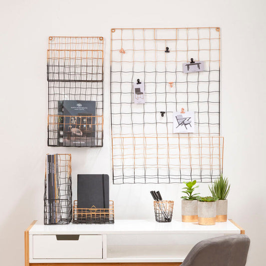 Wall Mount Magazine Rack with Clips | Mimo
