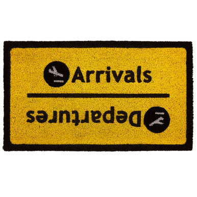Filta Arrivals Departures Coir Doormat