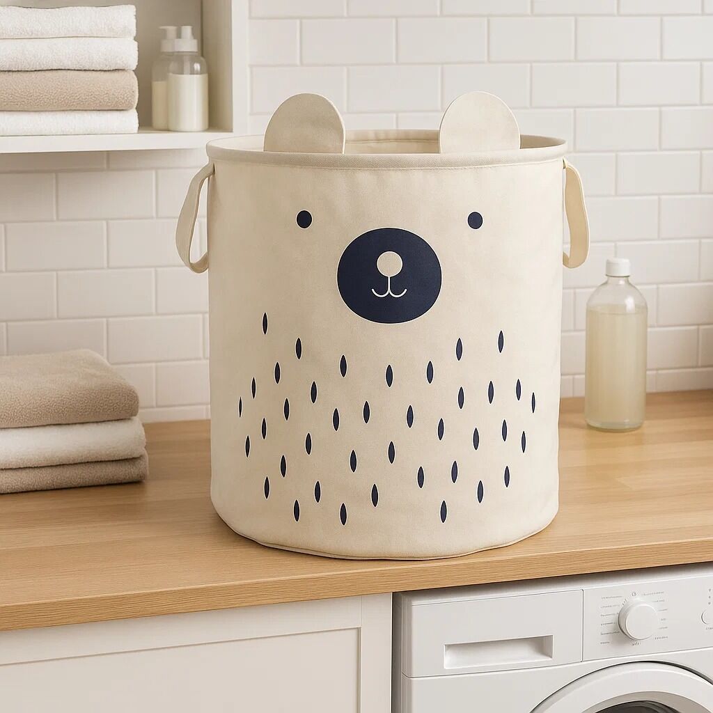 Mimo Bear Face Laundry Bag