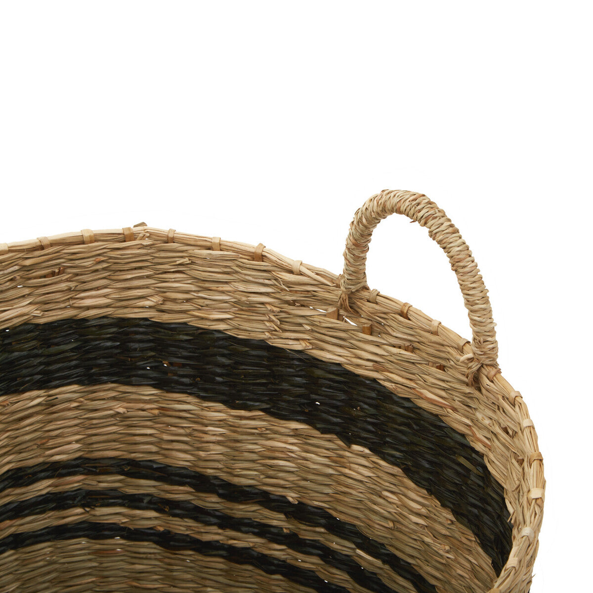 Arles Black Stripes Seagrass Baskets