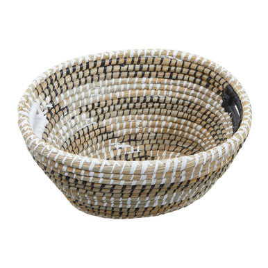 Set of Three Oval Straw Baskets | Lidi