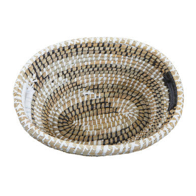 Set of Three Oval Straw Baskets | Lidi