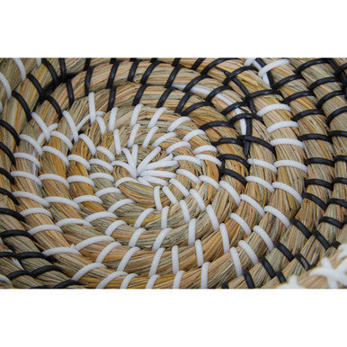 Lidi Set Of 3 Baskets With Black And White Detail