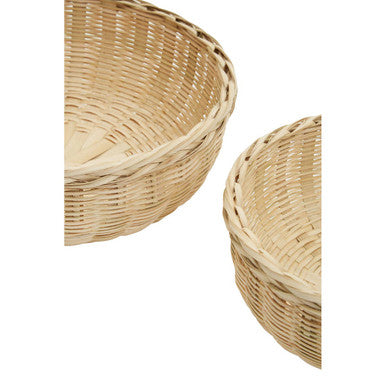 Set of Three Bamboo Baskets | Lidi