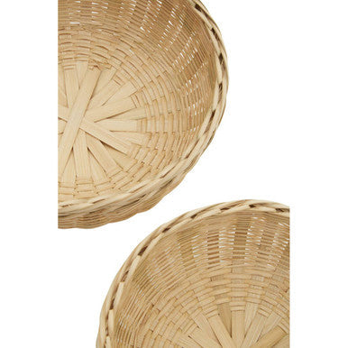 Set of Three Bamboo Baskets | Lidi