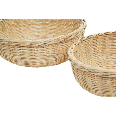 Set of Three Bamboo Baskets | Lidi