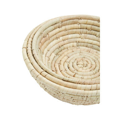 Set Of Three  Woven Palm Leaf Baskets | Lidi