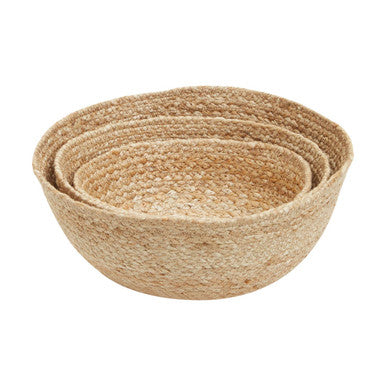 Set of Three Jute Baskets | Lidi