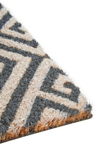 Filta Blue And White Geo Coir Doormat