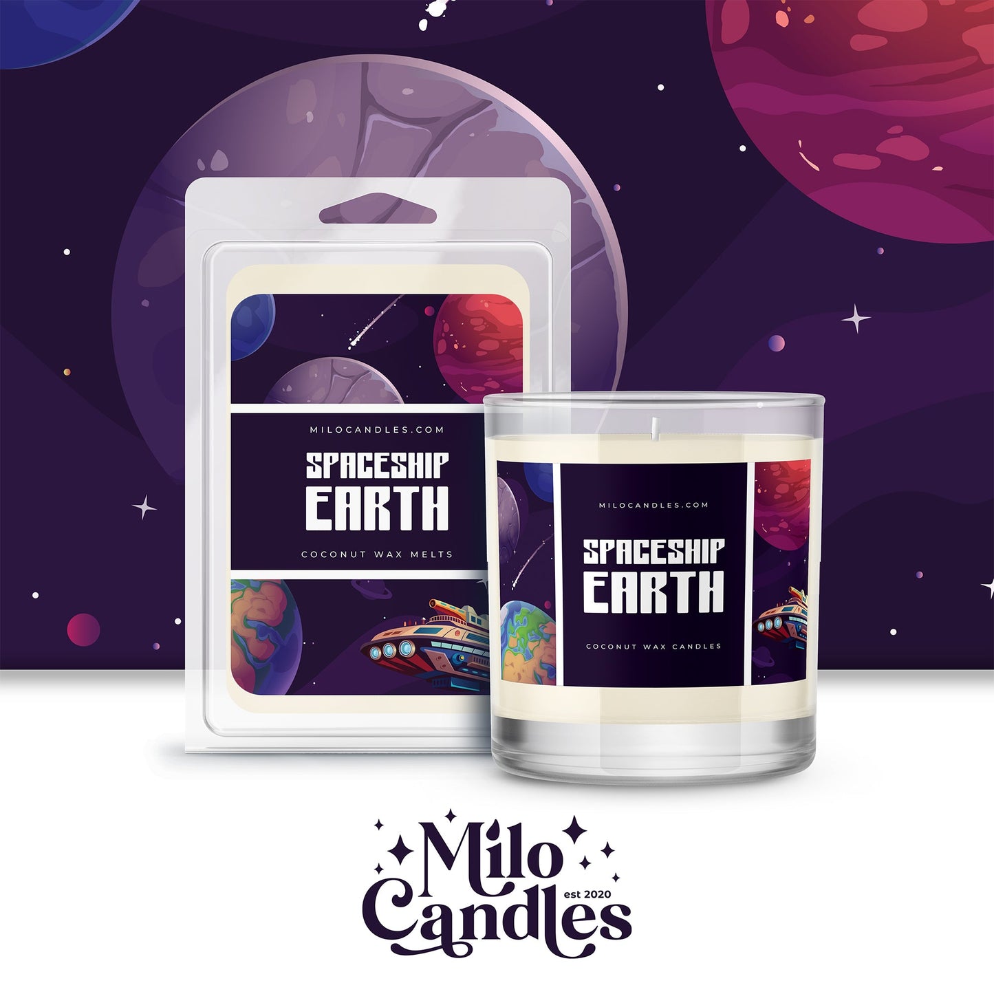 Spaceship Earth | Premium Coconut Wax Candle
