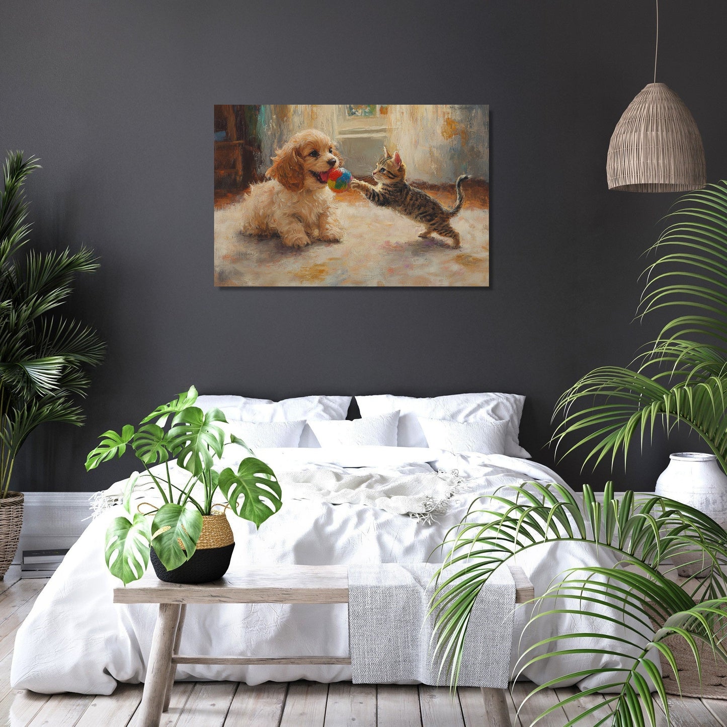 Pet Playful Moments Canvas
