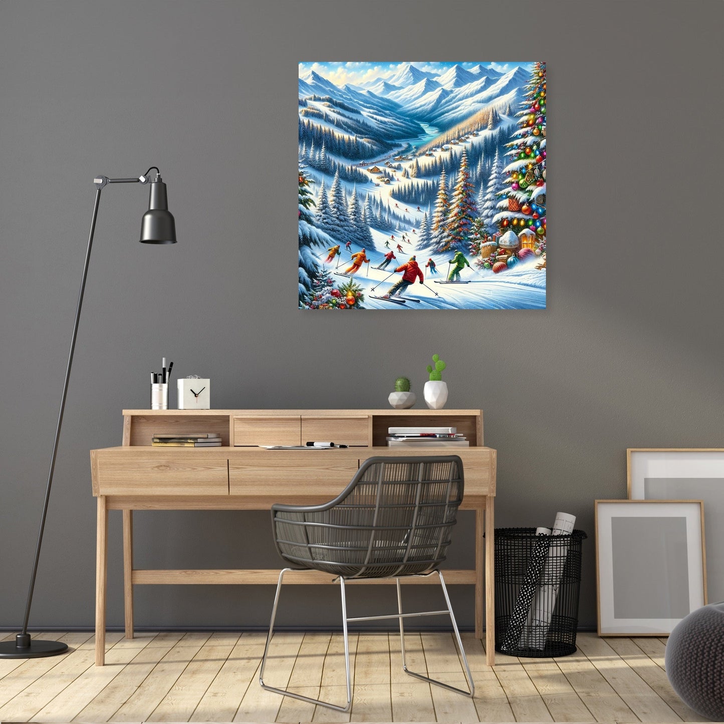 Holiday Slopes Canvas