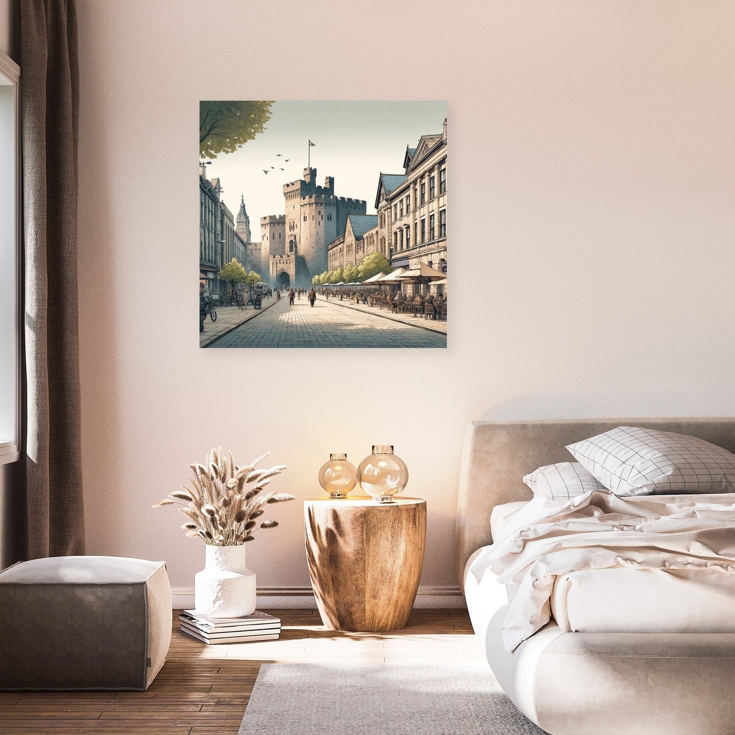 Cardiff Castle Street Canvas