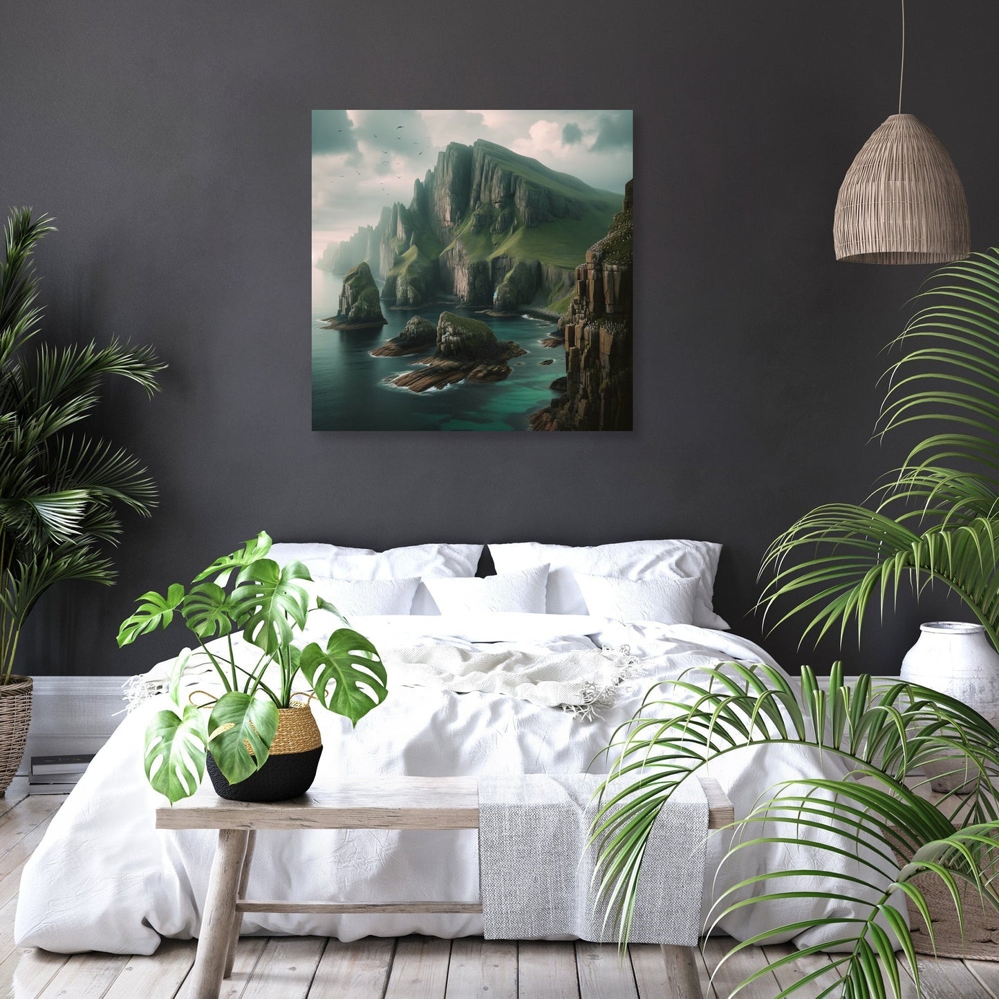 Coastal Cliff Serenity Canvas
