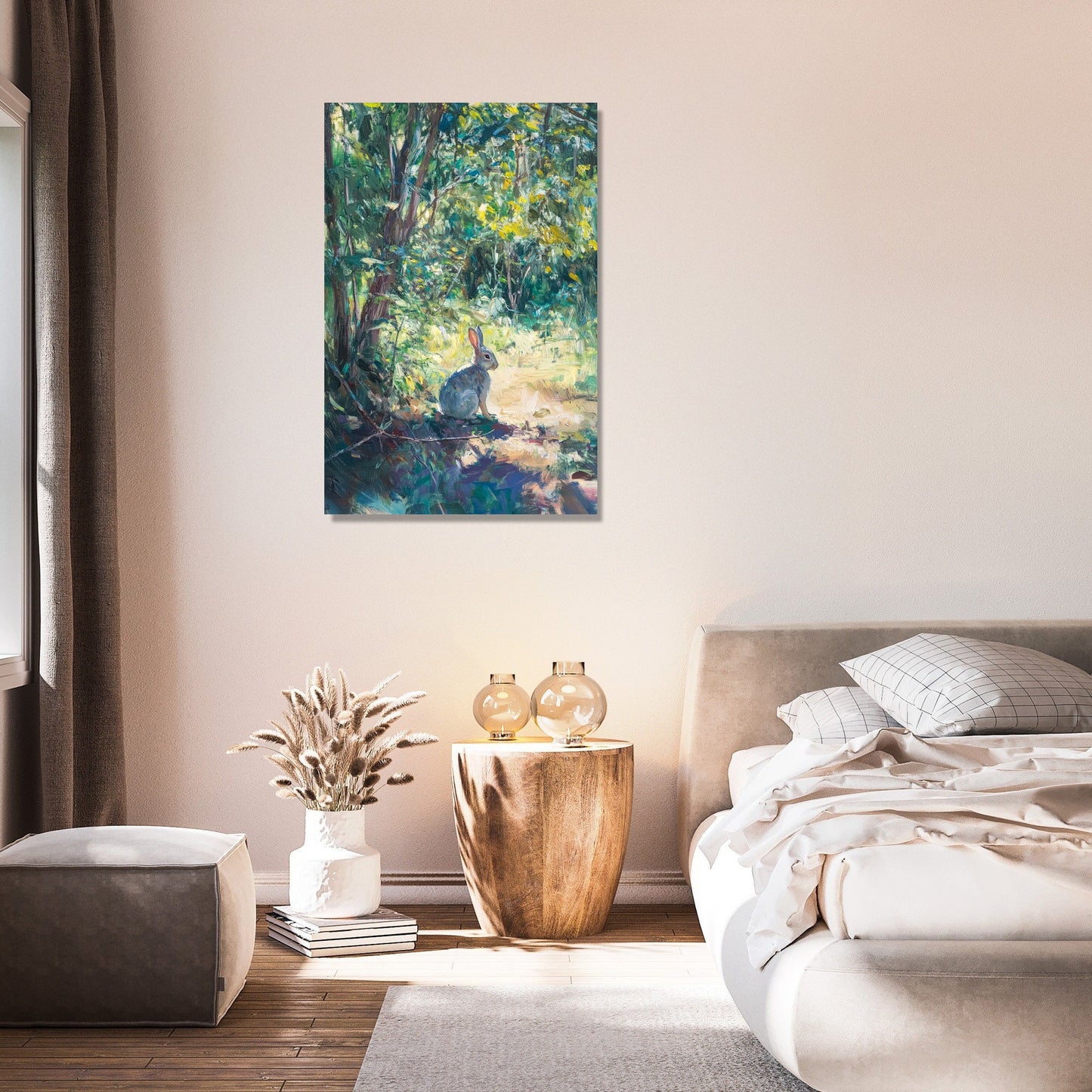 Rabbit's Grazing Canvas