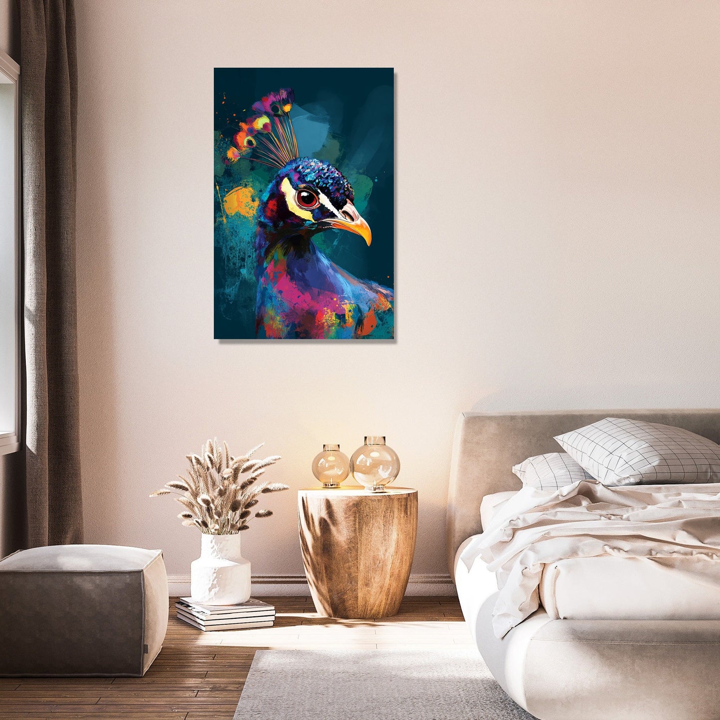 Peacock Radiance Canvas