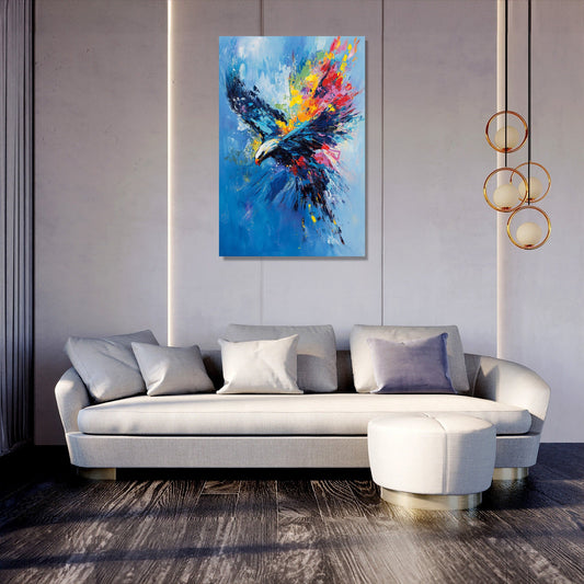 Majestic Eagle Sky Canvas