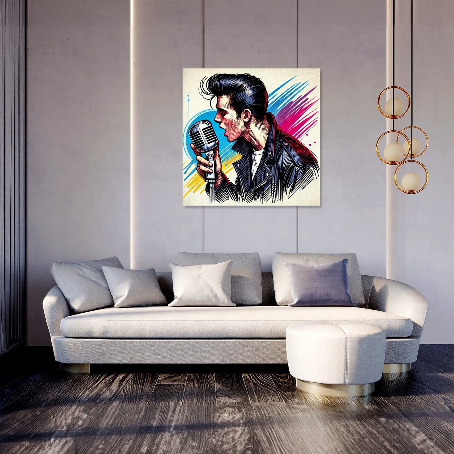 Rock'n'Roll Legend Sketch Canvas