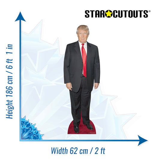 SC1951 Donald Trump (Red Carpet) Cardboard Cutout Height 186cm