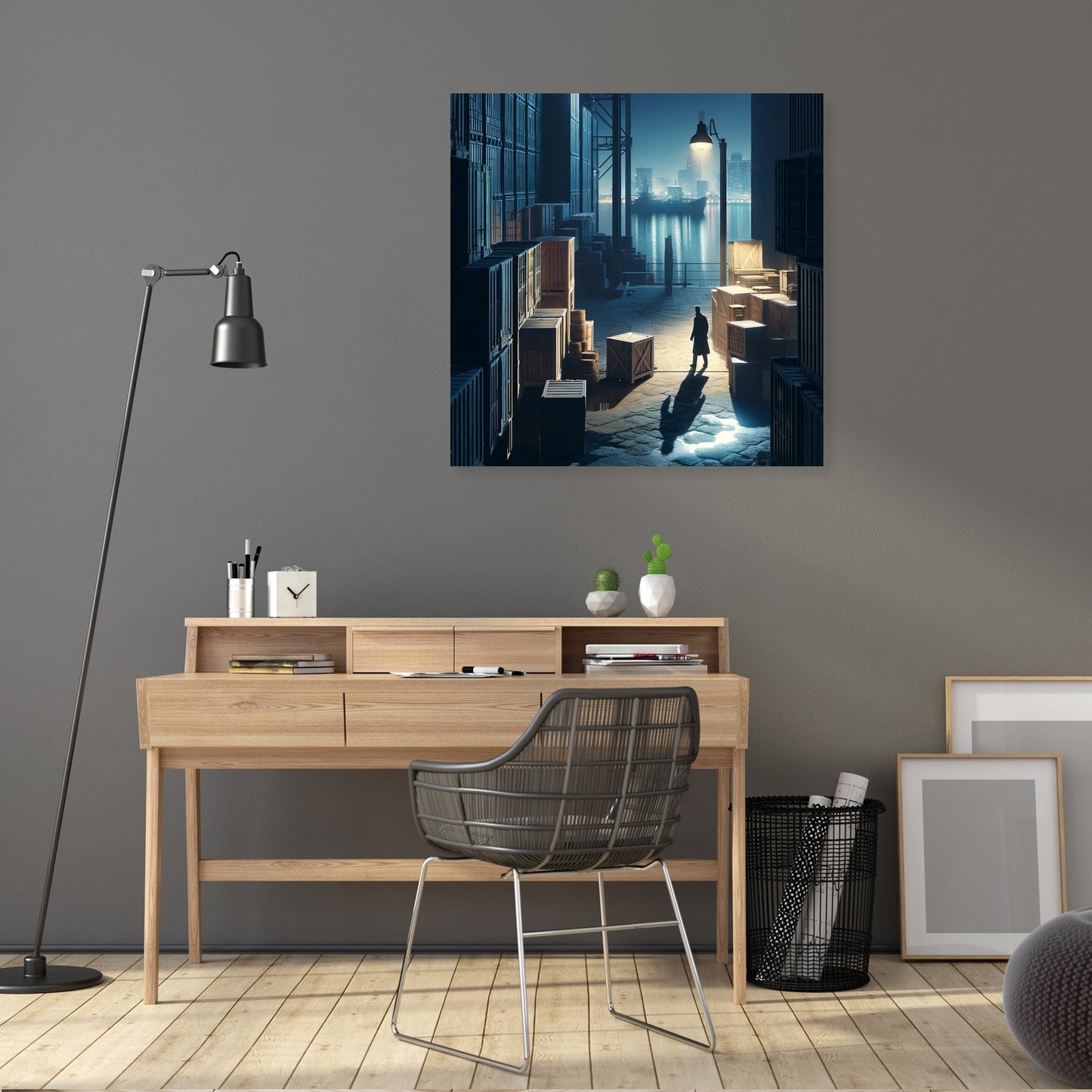 Docks at Midnight Canvas