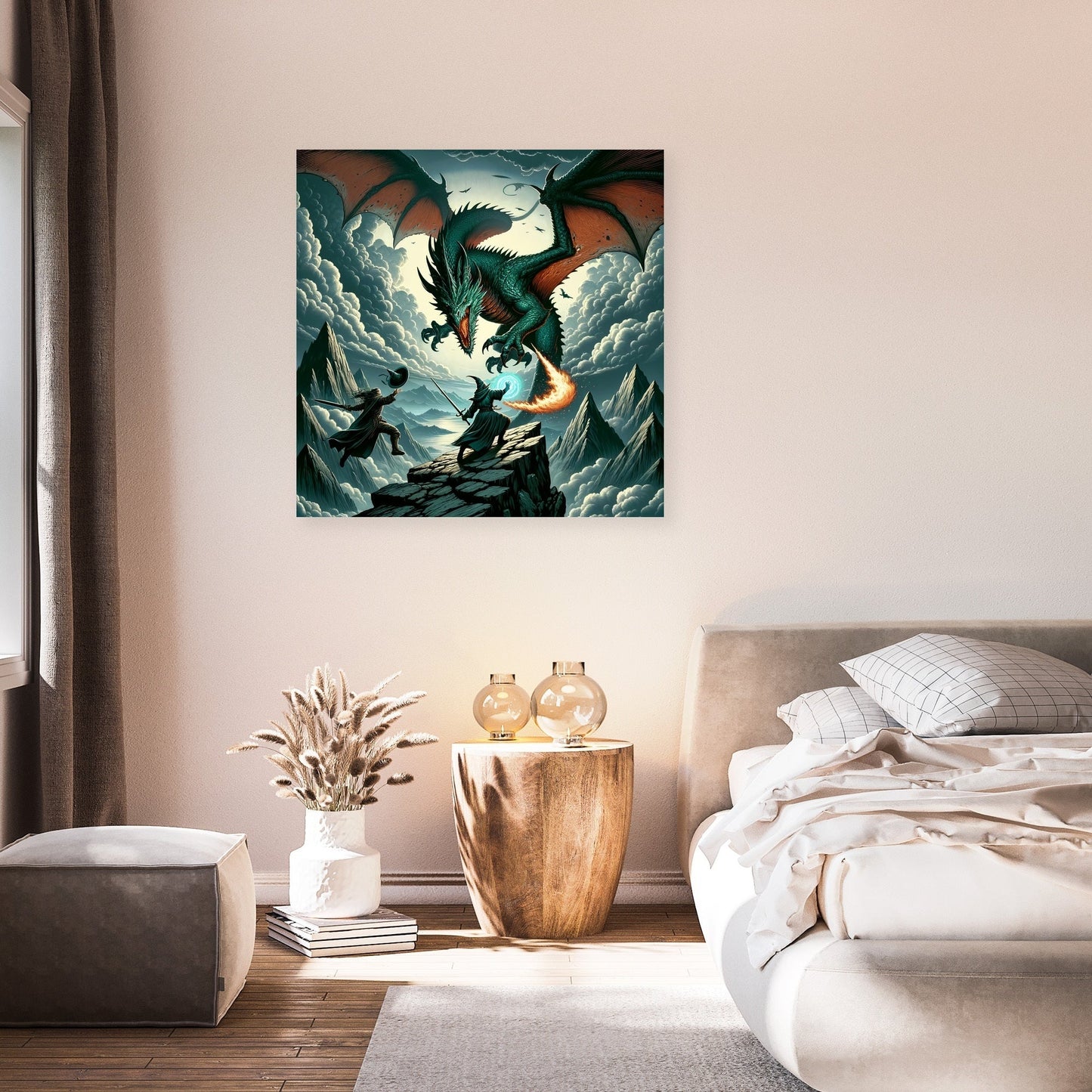 Dragon Battle Canvas